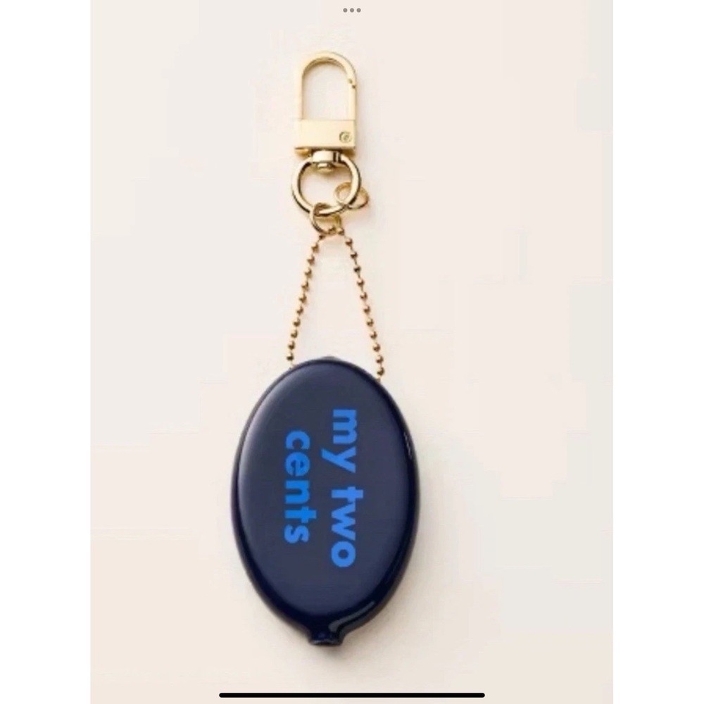 Navy Kate Spade Target Keychain Bag Charm